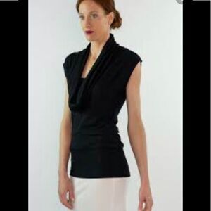 Anne Klein Cowl Neck Short Sleeve Top